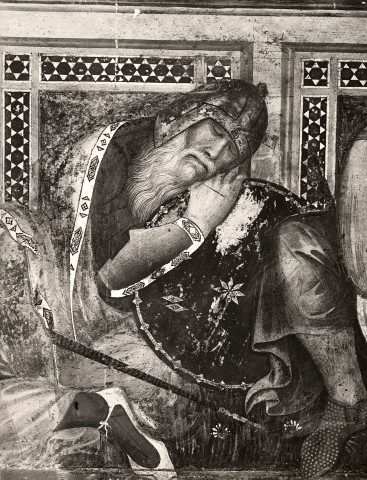 Carboni, Carlo — Lorenzetti Pietro - sec. XIV - Soldato addormentato — particolare